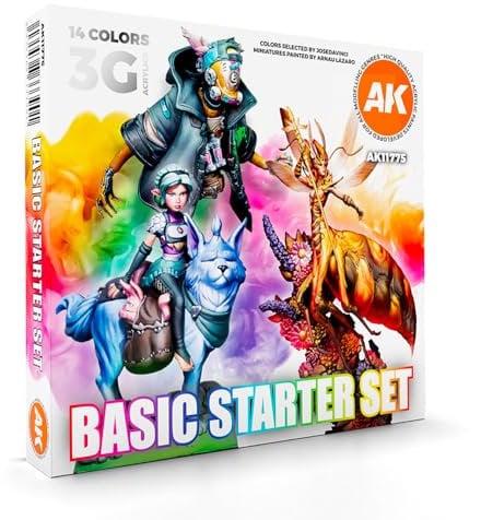 AK Interactive BASIC STARTER SET – 14 COLORS SELECTED BY JOSEDAVINCI