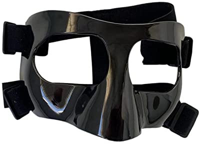 Perfeclan Basketballmaske Gesichtsmaske Gesichtsschutzmaske für Gebrochene Nase Gesicht Nasenschutz für Fußball