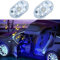 2 Stück Auto Touch Sound Steuerung Stroboskop RGB Lichter,USB Wiederaufladbare Auto-Innenbeleuchtung Leselicht,7 Farben LED Auto Innenbeleuchtung,Tragbare LED Innenleuchten für das Auto