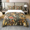 richhome 100% Natur Baumwolle Dschungel Pilz Bettbezug Set Schmetterling Motte Rustikale Tier Tröster Cover Set 135x200 mit 1 Kissenbezug Bauernhaus Pflanzen Botanische Bettwäsche Set