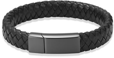 Einäscherung Schmuck Urne Armband für Asche für Frauen Männer Memorial geflochtene Leder Urne Armband für menschliche Asche Keepsake Manschette Armreif Schmuck