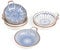 ChasBete Ciotoline per Aperitivo Ceramica Set da 6, Piccole Ciotole Aperitivo, Ciotoline con Manico per Salsa Snack Set Aperitivo, Blu, 11x2,5cm