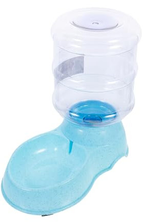 INOOMP Distributeur Automatique Eau Nourriture pour Animaux Abreuvoir Et Bol à Croquettes Facile à Nettoyer Antidérapant Et Chiens Couleur Bleue