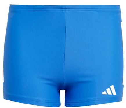 adidas Niños 3-Stripes Swim Boxers Kids, Bright Royal/White, 9-10 Years
