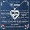 Muttertagsgeschenk Mama Geschenk Kette - 925 silber Herz Anhänger mit Gravur  Mama Ich liebe dich  Halskette für Muttertag Weihnachtsgeschenke für mama