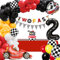 Rennwagen Geburtstagsdeko Jungen 2 Jahre, Rennwagen Folienballons, Auto Thema Party Dekorationen, Two Fast Girlande Luftballon 2. Geburtstag, Rennwagen Tischdecken, Geburtstagsballons für 2 Jahre