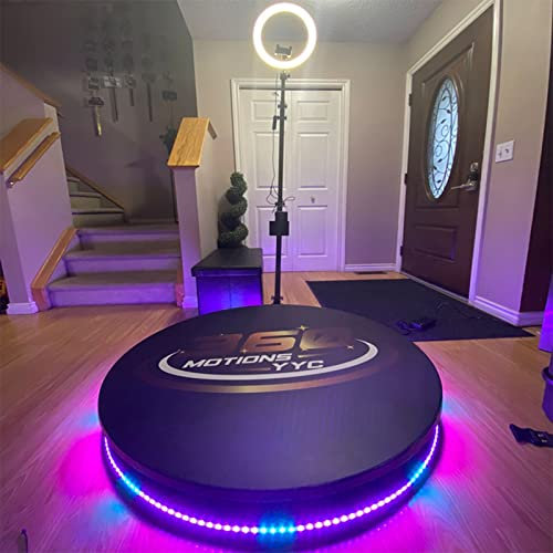 360-Grad-Fotoautomat für Partys, DIY-Fotoautomaten-Set, automatisch rotierende 360-Grad-Videokamera-Selfie-Plattform mit Zeitlupe (Größe: 100 cm)