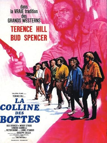 Boot Hill 03 A0 Poster auf Leinwand, Wandkunst, Heimdekoration, Filmposter, Leinwand, Film, Kino, Retro, Vintage, Kult, klassisch, Nostargic, Saga, moderner Nachdruck, wir drucken jedes Poster für