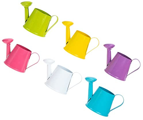 CANIGHT Ensemble De Mini Arrosoirs en Métal pour Plantes Réalistes Pot Décoratif