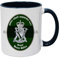 Badges On Mugs Royal Ulster Rifles Two Tone Black Personalised Mug