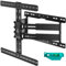 ONKRON Support TV Mural pour 32-75 Pouces Televiseurs, Accroche Television Mural Poids de 40 kg, Accroche Murale TV VESA 200x200-600x400, Support Mural TV Orientable et Inclinable Pivotant Noir SM2-B