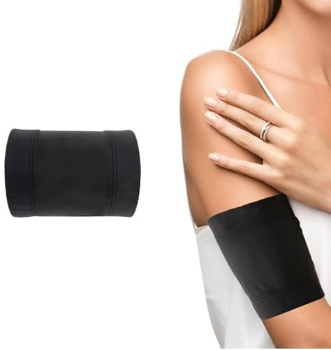 OCPO HOME Diabetischer Sensor Armband, Diabetes-Insulin-Armband für Freestyle Libre Medtronic Omnipod Dexcom Sensor, Waschbar, Wiederverwendbar, XXL (Schwarz)
