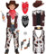 Geplaimir Cowboy Kostüm Kinder Set mit Cowboy Hut Weste Jungen Mädchen Western Cowboy Outfits Karneval Cosplay Party Zubehör mit Cowboy Bandana Hosen Sombrero Halstuch G080XL