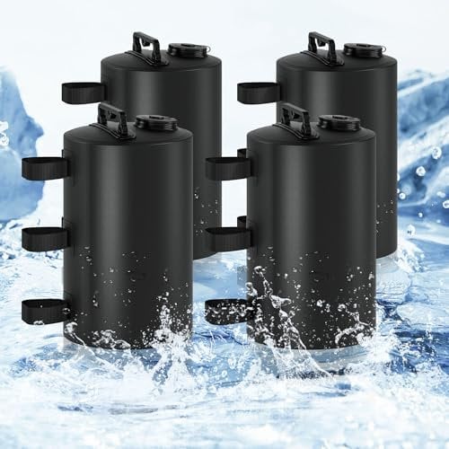 SONAMBULO Zavorre per Gazebo 88 lb,Pesi per Gazebo da Esterno,10 Litri Portatile,Zavorre per Gambe di Gazebo per Fissare Tende pop-up,Gazebo,pesi per Ombrellone da Giardino,4 Pezzi