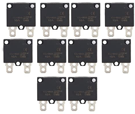 Disjoncteur Compact 15A Protection Thermique Auto-Réarmable pour Voiture Enfant Sécurité Électrique