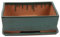 Bonsai Pot with Saucer - Rectangular Teal Green 30cm - Perfect for Bonsai Trees and Succulents