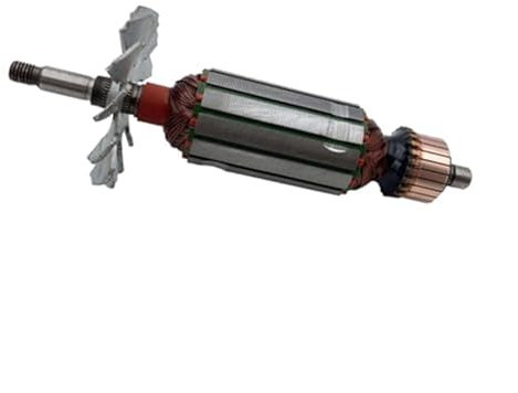 Pizgear Sostituzione dell'ancoraggio dello statore del rotore dell'armatura AC220V-240V, for Hitachi, smerigliatrice angolare G10SF3 Ancoraggio per rotore di indotto per attrezzature da giardino(BLACK