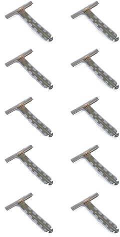 Schürzenklammer für Rollläden, 130 mm – weiche Klemmbefestigung mit kratzfester PVC-Ummantelung – Universalzubehör für manuelle & motorisierte Rollläden, ohne Bohren (10, Grau)