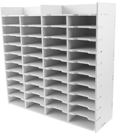 PLAFOPE Marker Pen Organizer Slots Aufbewahrungsbox für Stifte PP Material Langlebig Kratzfest Marker Stifthalter Schreibtisch Organizer für Acrylfarben und Bastelbedarf
