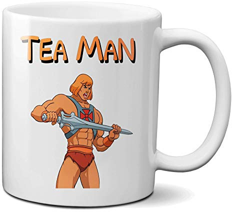 Mugtime (TM - Tea Man (He Man) Parody - Funny Tea Mug Cup - Ceramic - 330ml 11oz