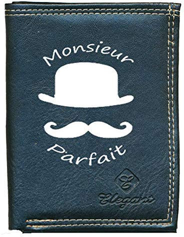 Syl'la Monsieur Parfait Petit Portefeuille Homme, Porte Monnaie pour Homme