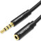 VENTION Cable Audio Alargador Jack 3.5mm Macho a Hembra Extensión 5m, Nylon Trenzado, Conector Chapado en oro de 24 Quilates, para Auriculares,Televisión, Portátil, PS4, Xbox