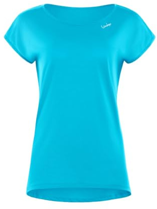 WINSHAPE Damen Ultra Leichtes Modal-kurzarmshirt Mit Abgerundetem Saum Mct013 Kurzarmshirt, Sky-blue, XL EU