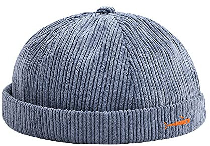 YAMEE Docker-Cap Herren Docker Mütze Damen Seemannsmütze Hafenmütze Herrenmütze Bikercap Hat Wandermütze Dockercap Kopfbedeckung Seemannskappe (Kopfumfang Größenverstellbar)