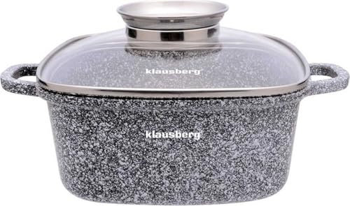 Topf mit Marmorbeschichtung Kochtopf KLAUSBERG (26x26cm 5,5l)
