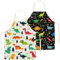 Kinder Schürzen Set 2 Stück Dinosaurier Kinder Schürze Malschürze Kinder Kinder Koch-Set Kochschürze für Basteln Malen Backen Kochen(4-15 Jahre)
