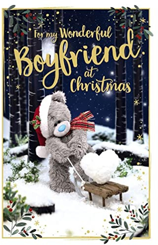 Me To You Bear Holografische 3D-Weihnachtskarte für den Freund