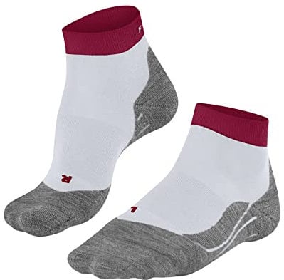 FALKE Damen Laufsocken RU4 Endurance Short W Sso Baumwolle Funktionsmaterial antiblasen 1 Paar, Weiß White 2820, 37-38
