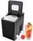 GOPLUS Machine a Glacon 15 KG/24 H, 9 Cubes Prêt en 6-13 Min, Réservoir 1,5 L, Machine à Glace avec Contrôle de l'Écran LED Tactile et Auto-Nettoyage, pour Maison, Cuisine, Camping, Noir
