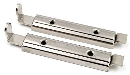 Design61 2er Set Schrankriegel Möbelriegel mit Schiebeverschluss Schrank Riegel für Haustier-Tore Badezimmer Möbel 7cm