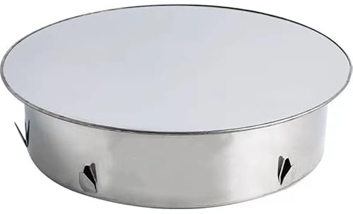 Beekeg kaminlochdeckel,schornsteinabdeckung,Rohrabdeckkappe,Rauchrohr/Ofenrohr Verschluss für allegängigen Ofenrohre,Ofenlochdeckel für Rohre,Feuerfester Edelstahl ofenrohr abdeckung Ø180mm Rohrkapsel