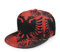 Oaieltj Unisex Baseballkappe Erwachsene Teens Verstellbare Snapback Flache Krempe Baseball Cap Cool Hip Hop Hat, Albanische Flagge Adler Vogel Rot Schwarz, One size