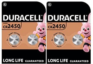 4X Duracell Cr 2450 Lithium (2 Blister Da 2 Batterie) 4 Pile
