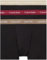 Calvin Klein Men Boxer Short Trunks Stretch Cotton Pack of 3, Black (B- Rumba/Caribou/Black Wbs), XL