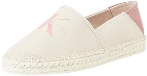 Calvin Klein Jeans Espadrillas Donna Scarpe in Tela, Multicolore (Whisper Pink/Ash Rose), 41
