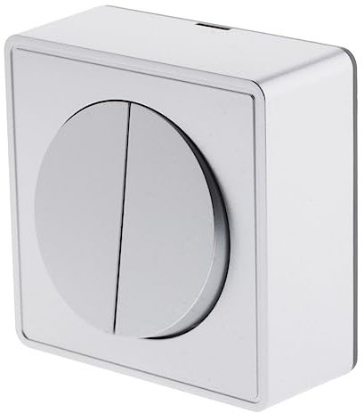 Interrupteur double complet va et vient 10A en saillie Silver - Vulco - Zenitech