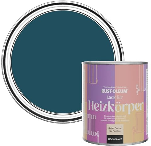 Rust-Oleum Blue Heat Resistant Radiator Paint in Gloss Finish - Commodore Blue 750ml