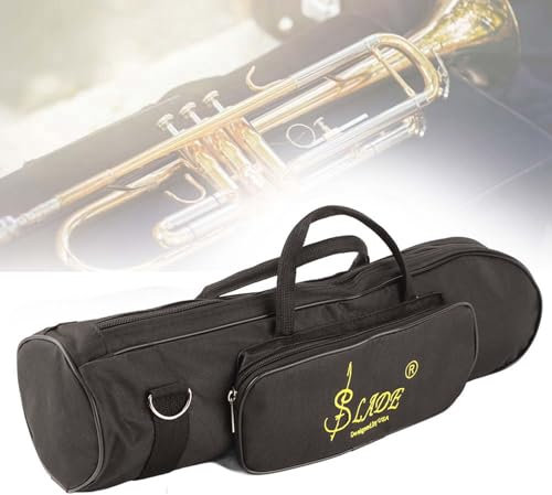 Custodia per Tromba per Tromba 53 × 21 × 2 Custodia per Tromba Impermeabile Accessori per Strumenti Musicali in Tessuto Oxford Nero Resistente