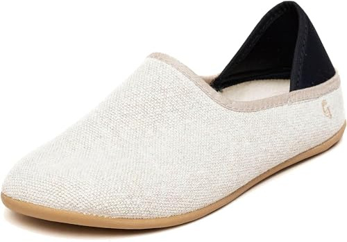 Gottstein Linen Slip-on für Damen & Herren - Stylischer Sommerschuh mit Rutschfester Gummisohle