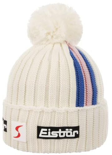 Eisbär Leizel RL SP Beanie Strickmütze Umschlagmütze Merinomütze Skimütze (One Size - cremeweiß)