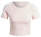 adidas Damen Essentials 3-Stripes Crop Tee, Sandy Pink F24, M