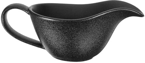 PACKOVE Salsiera In Porcellana Salsiera In Ceramica Contenitore Salsa Ciotola Forniture Da Cucina Per Latte (Nero)