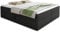 Boxspringbett Base mit 2 Bettkästen - Doppelbett mit Bonell-Matratze und Topper, Polsterbett, Freistehendes Bett, Bettgestell, Schlafzimmer (Schwarz (Inari 100), 180 x 200 cm)