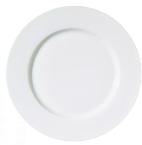 METRO Professional Lot de 6 assiettes plates en porcelaine fine Dining Blanc Ø 27 cm