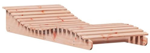 vidaXL Chaise Longue, Transat de Patio, Lit de Repos de Jardin, Bain de Soleil Piscine Terrasse Balcon, Moderne, Bois Massif de Douglas