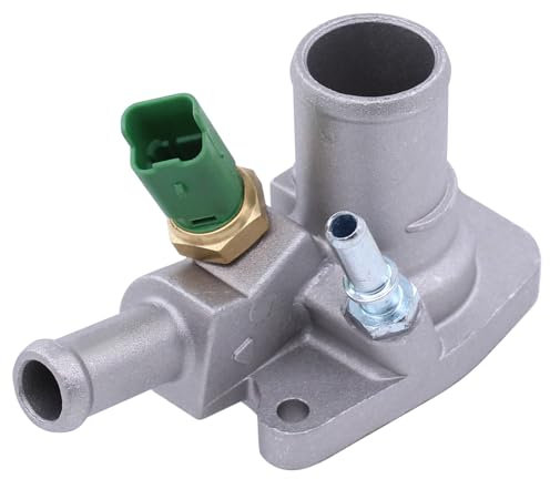 Kühlmittel Thermostat Gehäuse mit Sensor Dichtung Kühlmittelsensor für 500 500C 500L Grande Punto Evo 199 Panda 169 Doblo Bravo 198 Qubo Tipo 356 Idea Linea Fiorino 595 695 Mito Musa Ypsilon 843 1.4